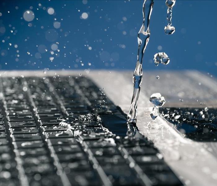 water dripping on keyboard